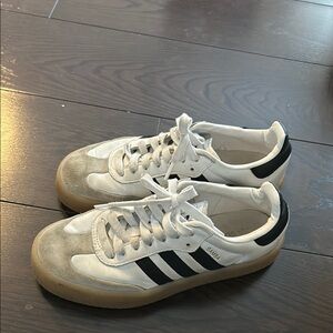 Adidas White and Black Sneakers